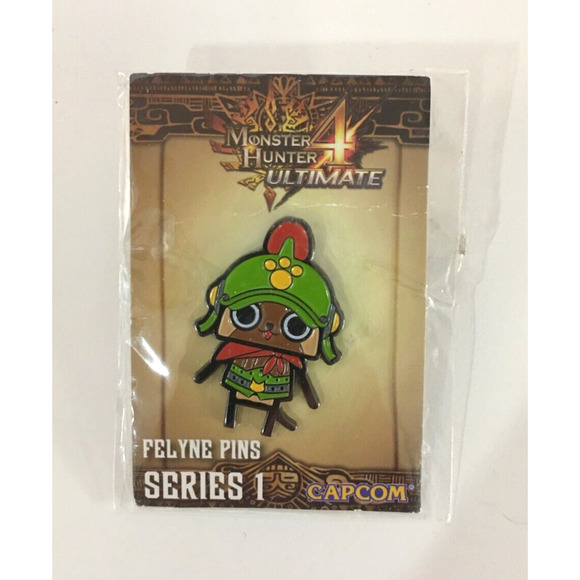 Monster Hunter 4 Ultimate Felyne Limited Pin Series 1 Capcom - US Seller - Picture 1 of 2